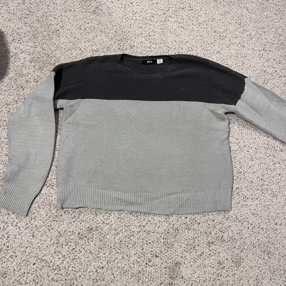 BDG Gray Color block Sweater